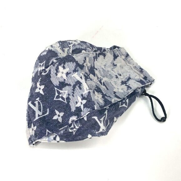 Auth LOUIS VUITTON MP2886 Monogram tapestry Three-piece set Mask & pouch & banda - Picture 3 of 11